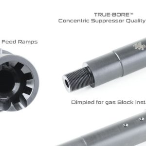 Alternative view of Griffin 16.1″ 416R 223 Wylde HEDP Barrel