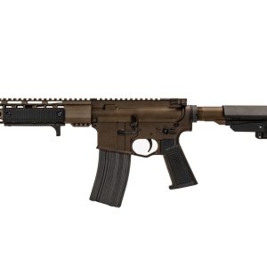 Alternative view of MK1 PSD 9.5″ 223W Pistol (Terra Brown Anodized)