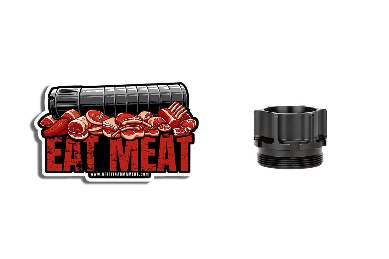 EAT MEAT Sticker - Image 2
